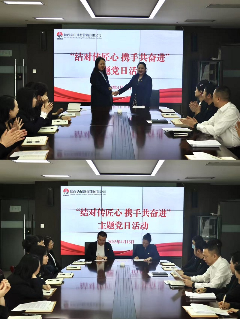 華山營銷公司黨支部開展“結(jié)對(duì)傳匠心 攜手共奮進(jìn)”主題黨日活動(dòng)