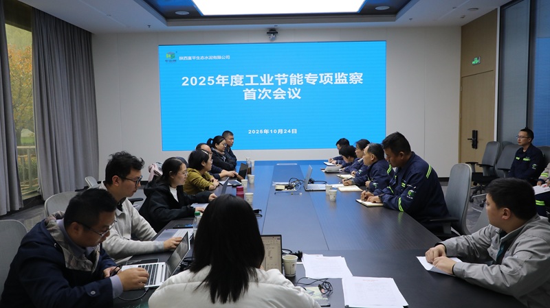 渭南市發展改革委節能監察組一行對富平公司開展節能監察工作