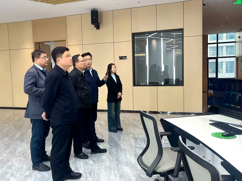 榆林市生態環境局到智引公司工業固廢物聯網綜合管控平臺建設項目調研指導工作